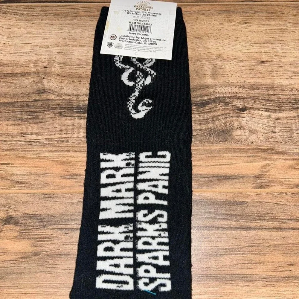 Harry Potter Dark Mark Sparks‎ Panic Cushion Socks, Womens sz 9-11